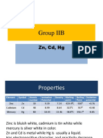 Group IIB: ZN, CD, HG
