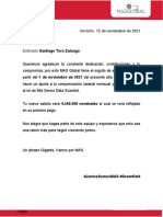 Formato Carta Ajuste Salarial