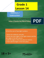 Grade 1 Nov. 15, 2021_lesson 14  addition