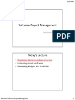 Software Project Management: Lectures 6-9