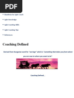 Coaching Defined Manifesto For Agile Coach Agile Knowledge Agile Coaching Skills Agile Coaching Tips References