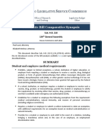 O L S C: Substitute Bill Comparative Synopsis