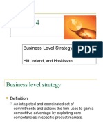 Business Level Strategy: Hitt, Ireland, and Hoskisson