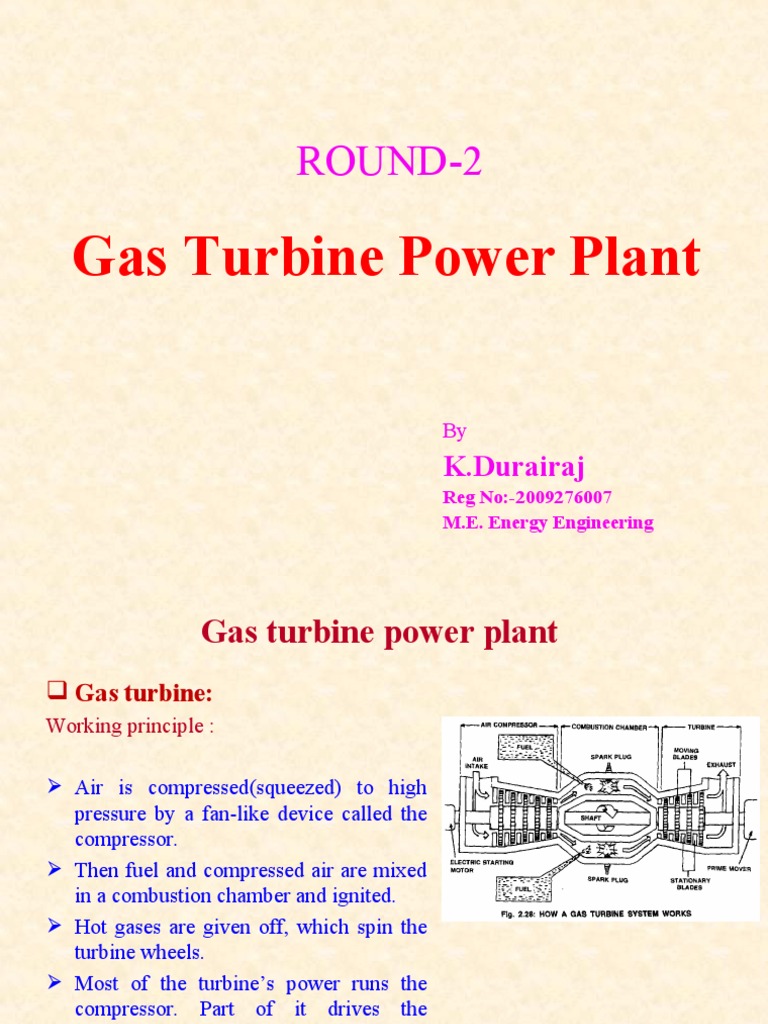 Overview of Gas Turbine Power Plants | PDF | Turbine | Gas Turbine