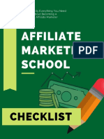 Affiliate Marketing School - Checklist