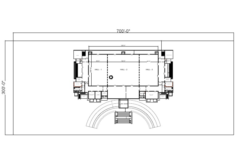 Convention Hall Structural Plan | PDF | Buildings And Structures
