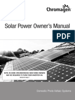 Solar Power Owner's Manual: Domestic Photo Voltaic Systems