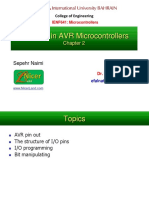 I/O Ports in AVR Microcontrollers: Sepehr Naimi