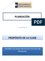 Planeaciòn-Objetivos y Planes