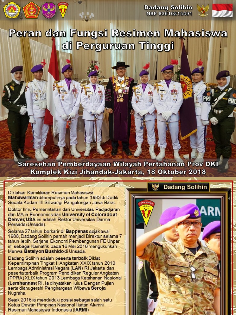 Peran Resimen Mahasiswa dalam Bela Negara | PDF