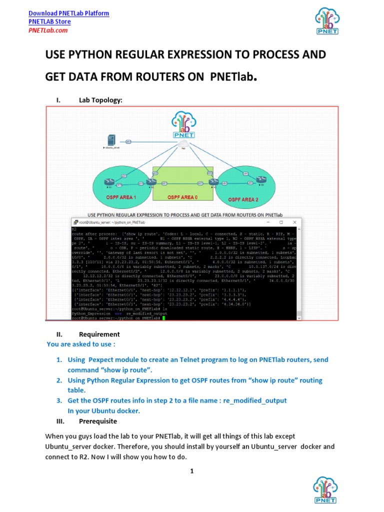 Use Python Regular Expression To Get and Process Data From Routers