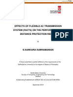 Effects of Flexible Ac Transmission System (Facts) On The Performance of Distance Protection Relays