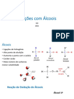 Reações de Álcoois: Oxid, Desidrat, Subst Nucleofilica e Eliminação