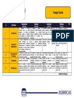 Evaluación de trabajo escrito por criterios