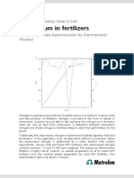 Rapid determination of ammonium in fertilizers by thermometric titration