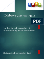 Diabetes case unit quiz key points
