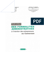 Guide Pratique Des Formalités Administratives À L'intention Des Entrepreneurs Au Cameroun - 4