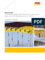 Multiflex: The Flexible Girder Slab Formwork For All Ground Plans and Slab Thicknesses Up To 1.00 M