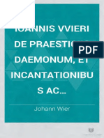 Wier Johann. de Praestigiis Daemonum. Libri 5