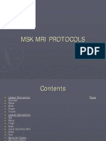 MRI Protocol.