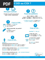 Astuces FLE Infographie COD COI en Y