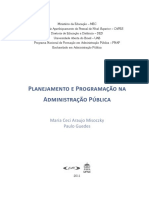 Caderno de Estudo - Planejamento e Programação Na Administração Pública