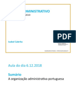 A Organização Administrativa Portuguesa