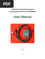 User Manual: USB/RS485 Serial Multi-Functional Programmable USB Cable TSXCUSB485C