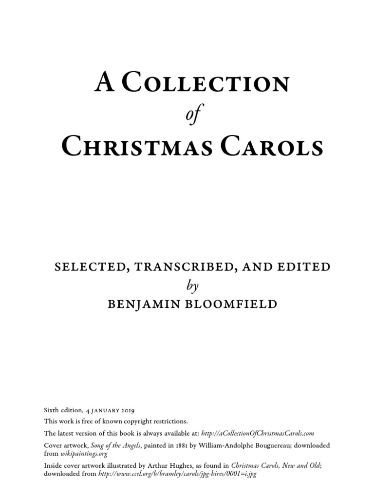 Collection of Christmas Carols  PDF  Christmas Carols  Christmas