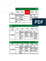Cronograma avaliações finais 4o bimestre