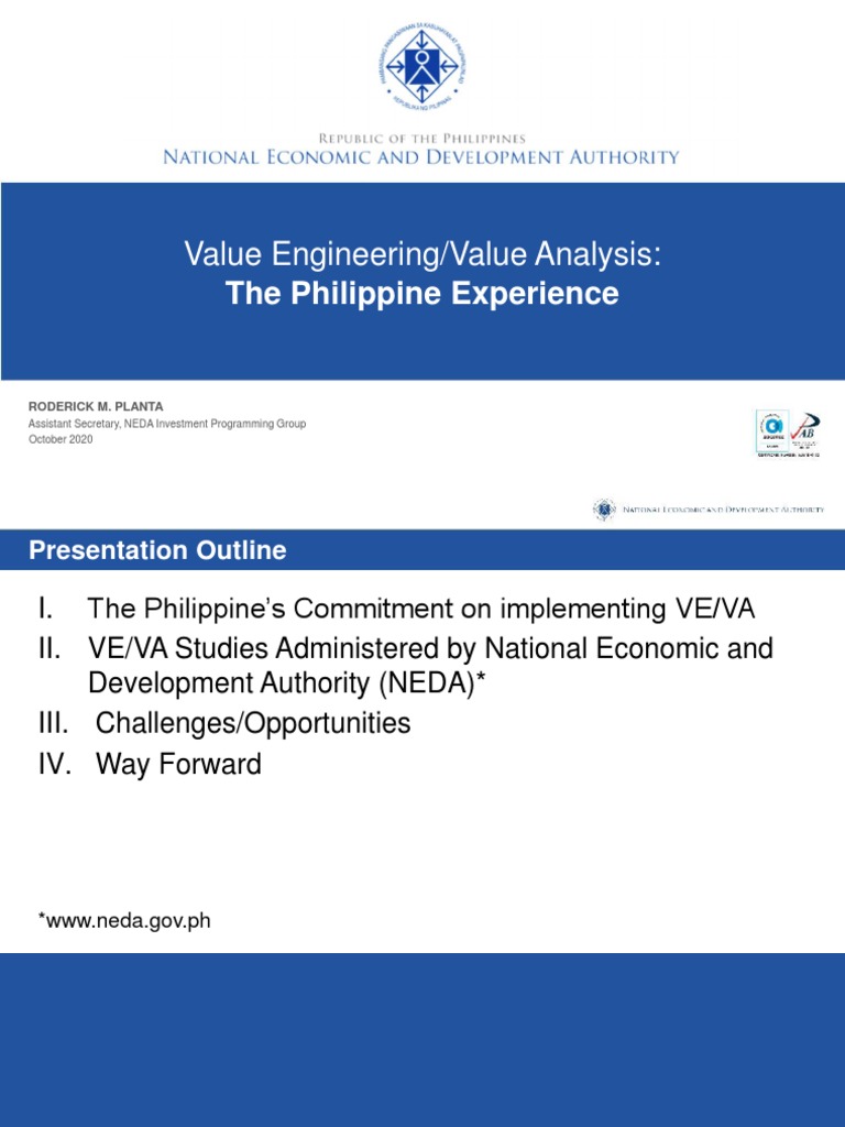 Value Engineering/Value Analysis:: The Philippine Experience | PDF ...