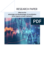 Research Paper: What Are The Advantages and Disadvantages of Securitization & The Impacts On Bank's Behavior?