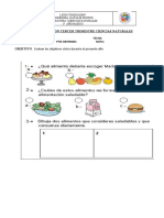 Evaluacion Ciencias Naturales 1° Basico