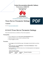 Trace Server Parameter Settings