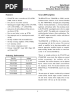 Features General Description: Data Sheet PT8A977B/978B/978BL 5-Function Remote Controller