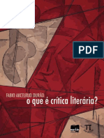 O Que e Critica Literaria