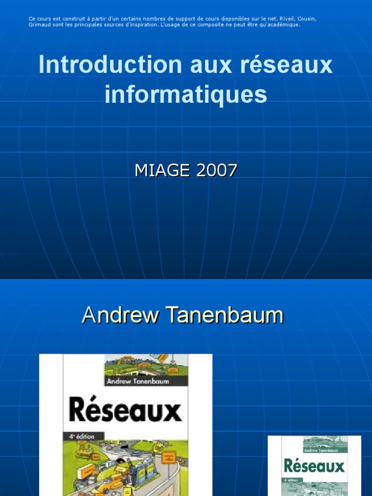 Chapitre 1 - Introduction Aux Réseaux Informatiques | PDF