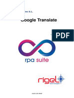 Google Translate: Rigel Technologies S.L