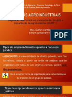 AULA 02. Legislação Relacionada Ao Planejamento, Projeto e Implantação de Agroindústrias I