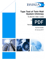 Type Test of Twin Wall System Chimney: To BS EN 1856-1:2009