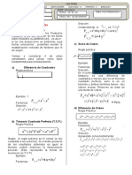 Factorización polinomios métodos identidades