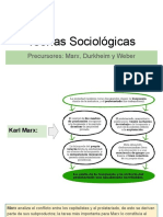 Sociología Marx Durkheim Weber