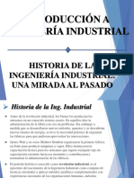 Historia de La Ing. Industrial