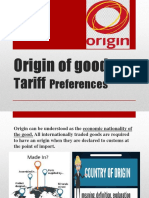 Origin of Goods: Ariff