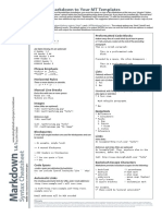 Markdown Cheatsheet