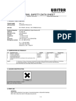 MATERIAL SAFETY DATA SHEET FOR CLEANING PRODUCT ACC-LT
