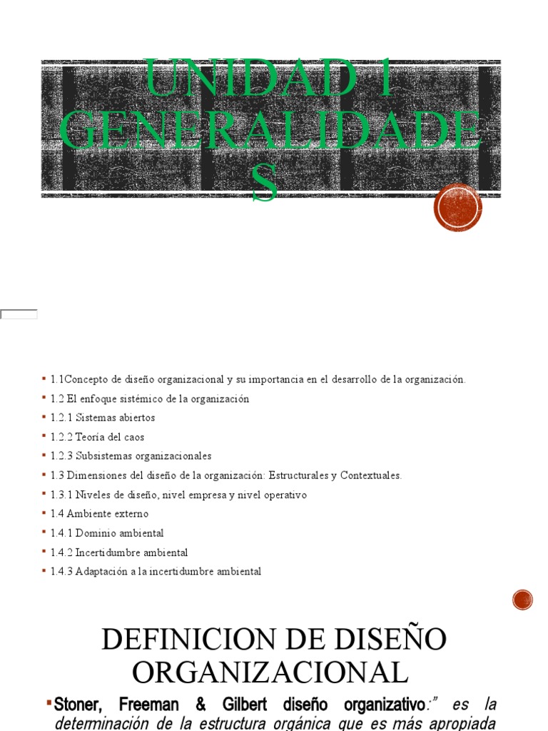 Diseño Organizacional y Desarrollo Efectivo | PDF | Teoría del caos ...