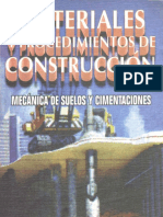 10. Materiales y Procedimientos de Construcción (Mecánica de Suelos y Cimentaciones)