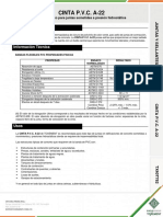 Cinta PVC A-22 Ficha Técnica