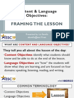 Framing Lessons Effectively